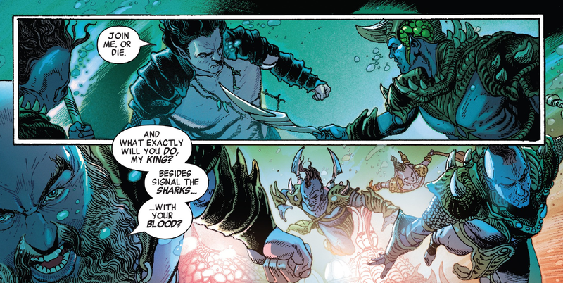 Namor’s typical brand of aggressive negotiations, working about as well as it usually does.